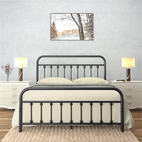 sturdy metal bed frame